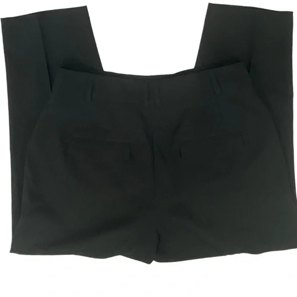 Asos Design Women’s Black Cropped High-Rise Pants, Front Seam, EUC, Size 14 - Picture 6 of 14